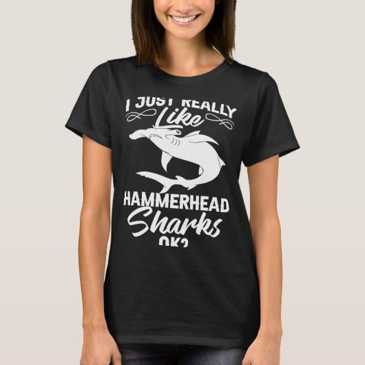Hammerhead Shark Head Tooth T-Shirt (Vorderseite)