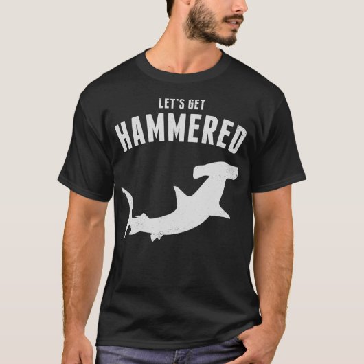 Hammerhead Shark Lasse Hammered All Week 2019 T-Shirt (Vorderseite)