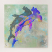 Hammerhead Shark - Migne Wasserfarben Puzzle (Horizontal)