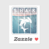 Hammerhead Shark Periodic Table Elements Chemie Aufkleber (Blatt)