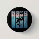 Hammerhead Shark Periodic Table Elements Chemie Button (Vorderseite)