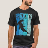 Hammerhead Shark Periodic Table Elements Retro Sha T-Shirt (Vorderseite)