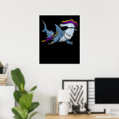 Hammerhead Shark Pirate Ocean Poster (Heimbüro)