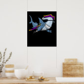 Hammerhead Shark Pirate Ocean Poster (Küche)