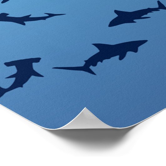 Hammerhead Shark Poster (Ecke)