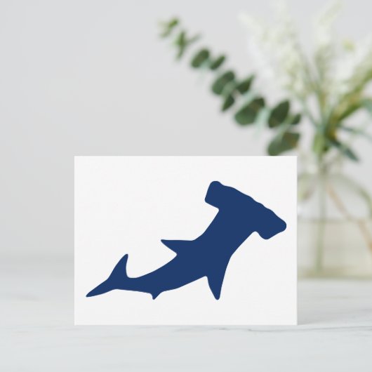 Hammerhead Shark Postkarte (Stehend Vorderseite)