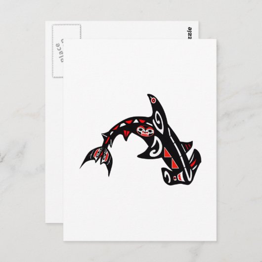 HAMMERHEAD SHARK POSTKARTE (Vorne/Hinten)