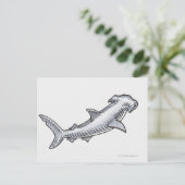 Hammerhead Shark Postkarte (Stehend Vorderseite)