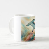 Hammerhead Shark Serenity 290824AREF136 - Watercol Kaffeetasse (Vorderseite Links)