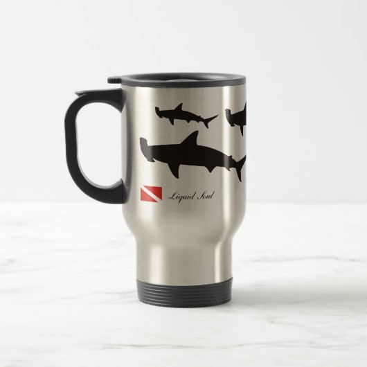 Hammerhead Shark - Travel Mug Reisebecher (Links)