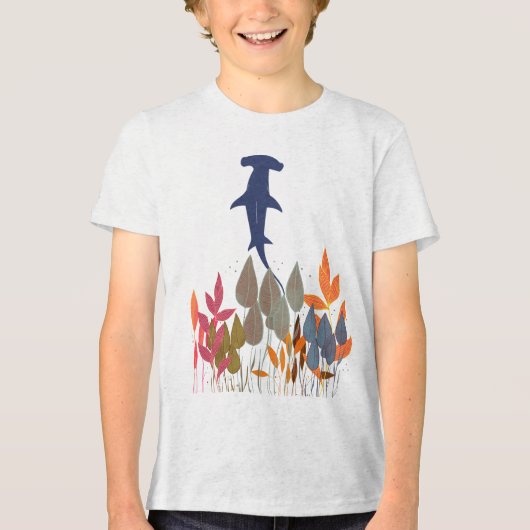 Hammerhead Shark Tri-Blend Shirt (Vorderseite)