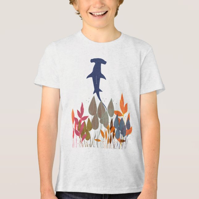 Hammerhead Shark Tri-Blend Shirt (Vorderseite)