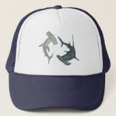 Hammerhead Shark Trucker Hat Truckerkappe (Vorderseite)