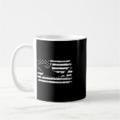 Hammerhead Shark US Flag Unabhängigkeitstag Kaffeetasse (Links)