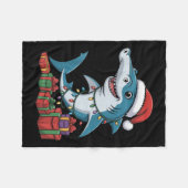 Hammerhead Shark Weihnachtsmannmütze Weihnachten Fleecedecke (Vorderseite (Horizontal))