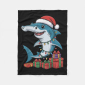 Hammerhead Shark Weihnachtsmannmütze Weihnachten Fleecedecke (Vorderseite)
