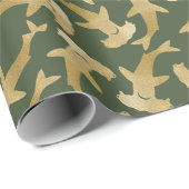 Hammerhead Shark Wrapping Paper Geschenkpapier (Rolleneckpunkt)