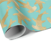 Hammerhead Shark Wrapping Paper Geschenkpapier (Rolleneckpunkt)
