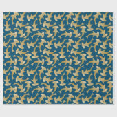 Hammerhead Shark Wrapping Paper Geschenkpapier (Flach)