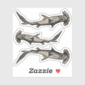 Hammerhead Sharks Aufkleber (Blatt)