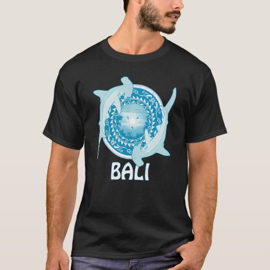 Hammerhead Sharks Dive Bali Indonesia T-Shirt (Vorderseite)