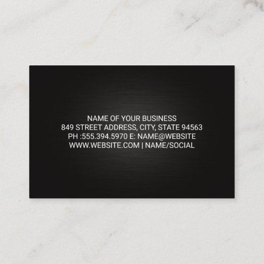 Hammerkopf | Hardware-Tools Visitenkarte (Rückseite)