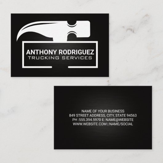 Hammerkopf | Hardware-Tools Visitenkarte (Vorne/Hinten)