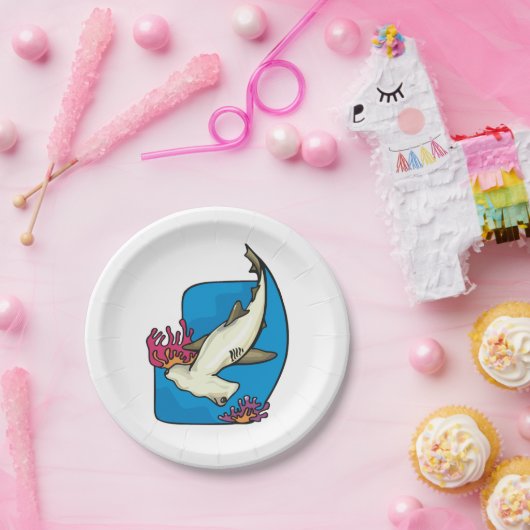 Hammerkopfhai Pappteller (Party)