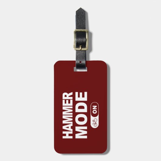 Hammermodus eingeschaltet gepäckanhänger (Vorderseite vertikal)