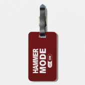 Hammermodus eingeschaltet gepäckanhänger (Rückseite vertikal)