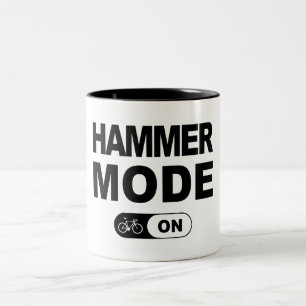 Hammermodus eingeschaltet zweifarbige tasse