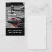 Hämmern eines heißen Schuhes in Form Visitenkarte (Vorne/Hinten)