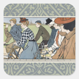 Hammers Bicycles von Johann Georg van Caspel Quadratischer Aufkleber