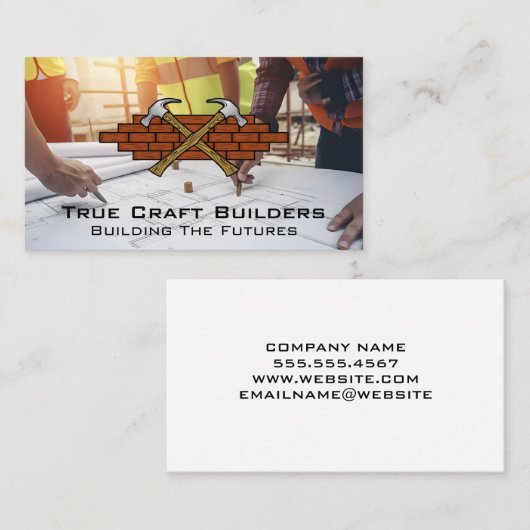 Hammers Brick Wall | Ingenieure Visitenkarte (Vorne/Hinten)