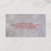 Hammers | Dachfenster | Zuhause Logo Terminkarte (Rückseite)