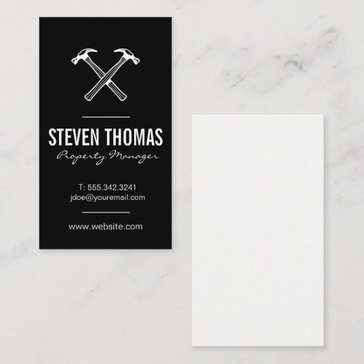 Hammers-Tool-Hardware Visitenkarte (Vorne/Hinten)