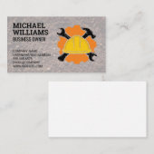 Hammers Wrench | Hard-Hat-Logo Visitenkarte (Vorne/Hinten)