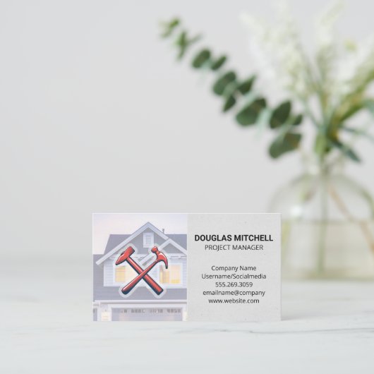 Hammers | ZUHAUSE Visitenkarte (Stehend Vorderseite)