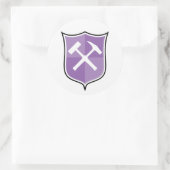 Hammerschild Runder Aufkleber (Tasche)