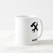 Hammerschlüssel mit 00t schwarz kaffeetasse (VorderseiteRechts)