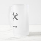 Hammerschlüssel mit 00t schwarz mattglas bierglas (Vorderseite Links)