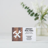 Hammerschlüssel-Tools | Tischlerbau Visitenkarte (Stehend Vorderseite)