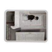 Hammershøi Ida liest CC0699 Kühlschrank Art Magnet (Horizontal)