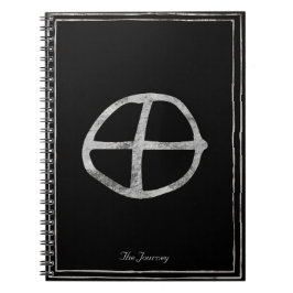 Hammersilber-stilisierte Planeten Erde Symbol Notizblock