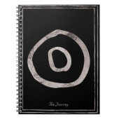 Hammersilber stylisierte Planeten Sonnensymbol Notizblock (Vorderseite)