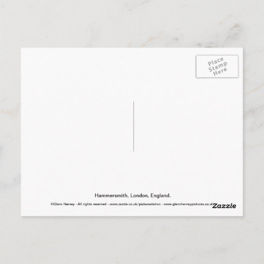 Hammersmith Postkarte (Rückseite)
