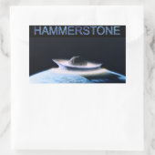 Hammerstone-Bandaufkleber Rechteckiger Aufkleber (Tasche)