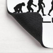 Hammerthrow-Sport-Evolutions-Kunst Mousepad (Ecke)