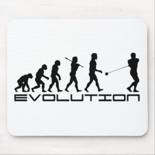 Hammerthrow-Sport-Evolutions-Kunst Mousepad