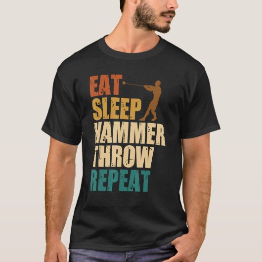 Hammerwirbeldrehturm Leichtathletik T-Shirt (Vorderseite)